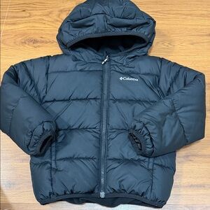 Columbia Black Hooded Puffer Coat